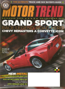 MOTOR TREND 2009 NOV - GRAND SPORT, MP4-12C, SVT RAPTOR, TRUCK BUYER GUIDE